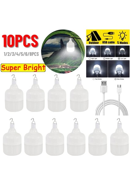 1 Parça 1- Dış Mekan Acil Durum Işıkları USB Şarj Edilebilir LED Kamp Işık 5 Mod Aydınlatma Kanca ile Taşınabilir Fener Çadır Lambası (Yurt Dışından) indirimleri