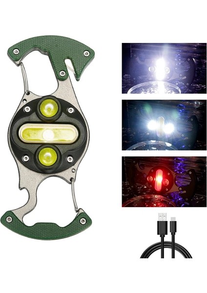 1 Parça Yeni Açık Anahtarlık Taşınabilir Çok Fonksiyonlu Ev Acil Durum Aydınlatma Bandı Düdük Kesme Bıçağı Vurgulama Çalışma Işığı (Yurt Dışından) modelleri