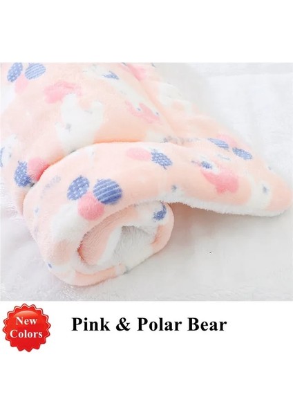 Pembe Kutup Ayısı Stili S 49X32CM Köpek Yatak Mat Pet Battaniye Mat Battaniye Kediler Içinkalınlaştırılmış Pet Polar Ped Yatak Mat Yavru Köpek Kanepe Yastık Uyku Örtüsü (Yurt Dışından)
