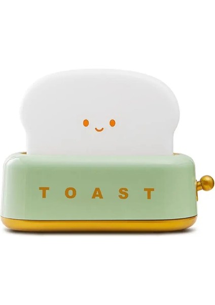 Sarı Sevimli Tost Lambası LED Gece Lambası Ekmek Makinesi Lambaları USB Şarj Edilebilir Başucu Masa Lambası Dekorasyon Yatak Odası Çocuk Çocuklar Hediye (Yurt Dışından) modelleri