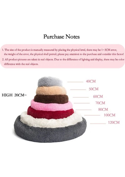 Gd-04-Beyaz Stil 50CM Pet Köpek Yatağı Sıcak Polar Yuvarlak Köpek Kulübesi Evi Uzun Peluş Kış Evcil Orta Büyük Köpekler Için Köpek Yatakları Kediler Yumuşak Kanepe Minder Paspasları (Yurt Dışından) modelleri