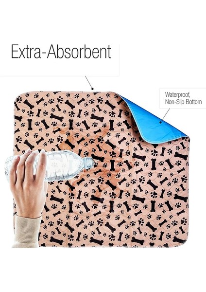 Beyaz-Köpek-Kemik-Paw Stili 70X80CM Su Geçirmez Yeniden Kullanılabilir Köpek Yatak Paspasları Köpek Idrar Pedi Yavru Işemek Pet Eğitim Için Hızlı Emici Ped Halı Abd Stok (Yurt Dışından) modelleri