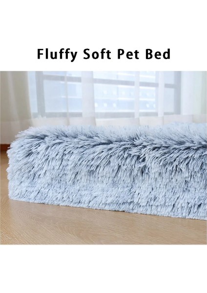 Gri Stil 40X30X5CM Ultra Peluş Deluxe Ortopedik Köpük Köpek Yatağı Dikdörtgen Kedi Köpek Paspasları Çıkarılabilir Kapak Küçük Büyük Köpekler Için Pet Yatak Yastık (Yurt Dışından) modelleri