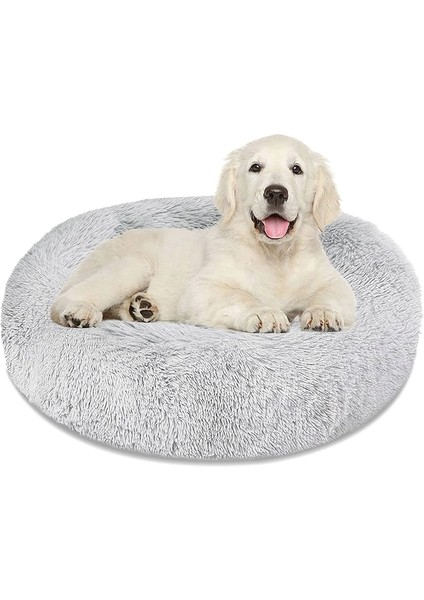 Kravat Boyalı Pembe Tarzı Çap 40CM Pet Köpek Yatağı Uzun Peluş Yastık Yatak Süper Yumuşak Kabarık Kediler Için Rahat Paspaslar Sıcak Uyku Tulumu Kabarık Kış Sıcak Köpek Kulübesi (Yurt Dışından) fiyatları