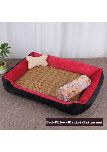 3 Parça D Stili S-50X40X15CM Pet Yatak Küçük Orta Büyük Köpek Için Sıcak Battaniyeler Köpekler Için Süper Yumuşak Pet Yataklar Yıkanabilir Ev Kedi Yavrusu Için Pamuk Kulübesi Mat (Yurt Dışından) indirimleri