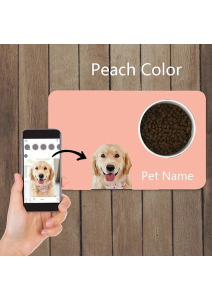 D Stili 60X35CM Özel Ücretsiz Ad Baskı Renkli Görüntü Adı Pet Malzemeleri Kaseler Plaka Pedi Köpek Kedi Için Sevimli Su Geçirmez Pu Malzeme Kolay Yıkama Taşıma (Yurt Dışından)