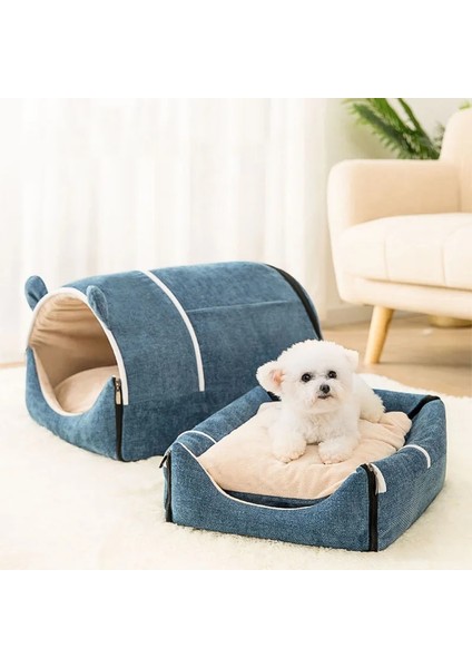No.1 Tarzı M Beden Köpek Evi Kış Sıcak Pet Köpek Yatağı Kapalı Oda Köpek Kulübesi Köpek Taşınabilir Katlanır Pet Çadır Camas Para Perro (Yurt Dışından) indirimleri