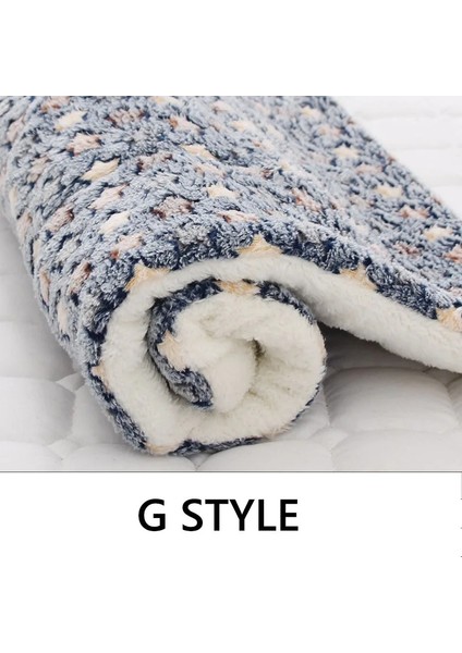 G Tarzı Stili Xxl 89X68CM Yumuşak Flanel Kalınlaşmış Pet Yumuşak Polar Ped Pet Battaniye Yatak Mat Yavru Köpek Kedi Kanepe Yastık Ev Halısı Sıcak Tutmak Uyku Örtüsü (Yurt Dışından)