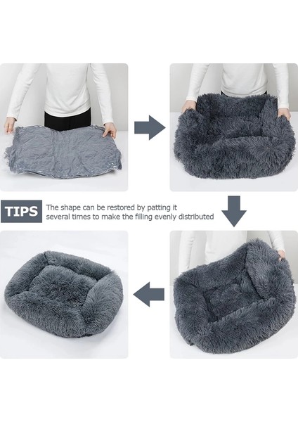 Şarap Kırmızısı Tarzı S 55X45X20CM Uzun Peluş Kare Köpek Yatağı Çok Renkli Pet Yatakları Küçük Orta Büyük Evcil Hayvanlar Için Kedi Mat Süper Yumuşak Kış Sıcak Uyku Paspasları (Yurt Dışından) indirimleri