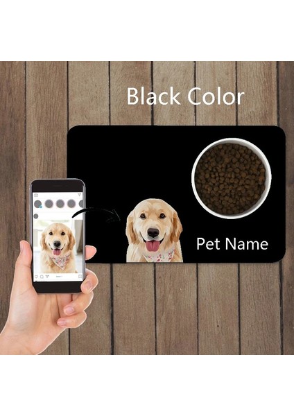 G Tarzı 40X25CM Özel Ücretsiz Ad Baskı Renkli Görüntü Adı Pet Malzemeleri Kaseler Plaka Pedi Köpek Kedi Için Sevimli Su Geçirmez Pu Malzeme Kolay Yıkama Taşıma (Yurt Dışından)