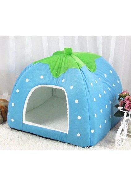 Kırmızı Stil 26X26X28CM Pawstrolors Çilek Köpek Yatağı Ev Hamster Tavşan Yatağı Katlanır Kedi Evi Küçük Köpek Kediler Için Yumuşak Sıcak Pet Kulübesi S-Xxl (Yurt Dışından) fırsatları