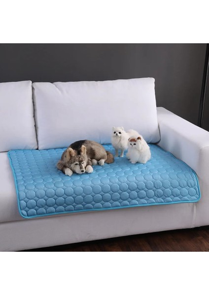 Mavi Stil U 70X55 cm Köpek Soğutma Mat Köpekler Için Yaz Ped Mat Kedi Nefes Battaniye Kedi Buz Pedleri Yıkanabilir Kanepe Nefes Alabilir Pet Köpek Yatağı Pet Mat (Yurt Dışından) modelleri