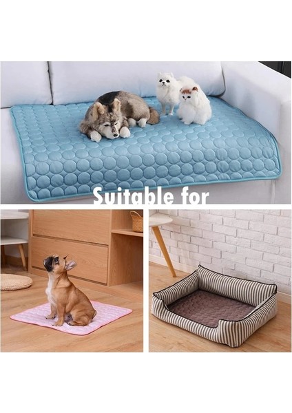 Mavi Stil U 70X55 cm Köpek Soğutma Mat Köpekler Için Yaz Ped Mat Kedi Nefes Battaniye Kedi Buz Pedleri Yıkanabilir Kanepe Nefes Alabilir Pet Köpek Yatağı Pet Mat (Yurt Dışından) fırsatları