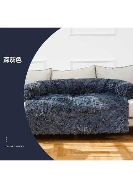 Koyu Gri Stil 90X90X20CM Köpek Mat Kanepe Vıp (Yurt Dışından)