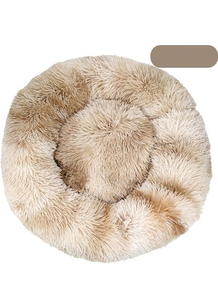 GD-001-22 Stili 50CM Pet Köpek Yatağı Süper Yumuşak Pet Yatak Kulübesi Köpek Yuvarlak Kedi Kış Sıcak Uyku Tulumu Uzun Peluş Büyük Köpek Yastık Mat (Yurt Dışından)