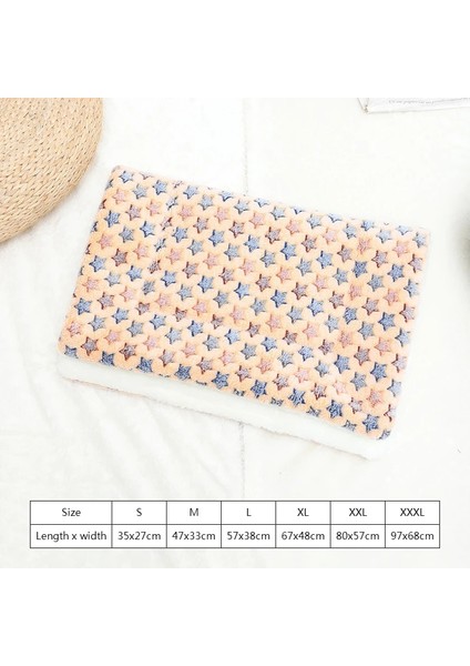 No.1 Tarzı Xxl 80X57CM Yumuşak Flanel Kalınlaşmış Pet Yumuşak Polar Ped Pet Battaniye Yatak Mat Yavru Köpek Kedi Kanepe Yastık Ev Halısı Sıcak Tutmak Uyku Örtüsü (Yurt Dışından)