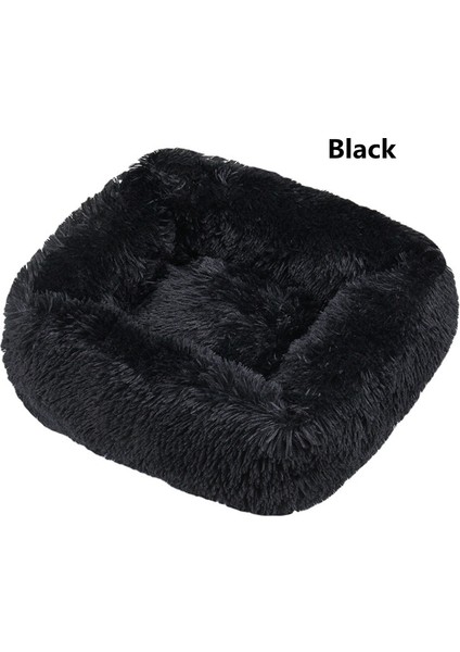 Siyah Stil S 55X45X20CM Uzun Peluş Kare Köpek Yatağı Çok Renkli Pet Yatakları Küçük Orta Büyük Evcil Hayvanlar Için Kedi Mat Süper Yumuşak Kış Sıcak Uyku Paspasları (Yurt Dışından)