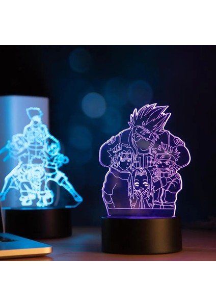 B Tarzı A 3D Gece Lambası Çocuk Yatak Odası Dekoru Masa Lambası Japon Animesi Kakashi Hatake Icha Icha Paradaisu Şekil LED Gece Lambası (Yurt Dışından) indirimleri