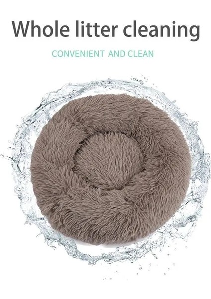 Açık Yeşil Tarzı 60CM Peluş Küçük Köpek Yatağı Köpek Kumu Kittenpuppy Yastık Sakinleştirici Yataklar Yuvarlak Kulübesi Bulldog Mat Pet Köpekler Yatak Pet Ürün Aksesuarları (Yurt Dışından)