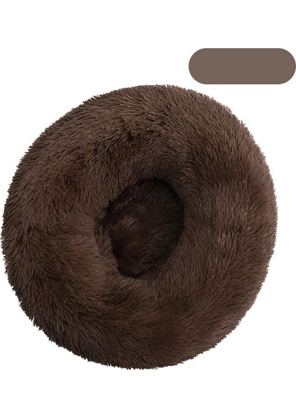 GD-001-08 Stili 50CM Pet Köpek Yatağı Süper Yumuşak Pet Yatak Kulübesi Köpek Yuvarlak Kedi Kış Sıcak Uyku Tulumu Uzun Peluş Büyük Köpek Yastık Mat (Yurt Dışından)