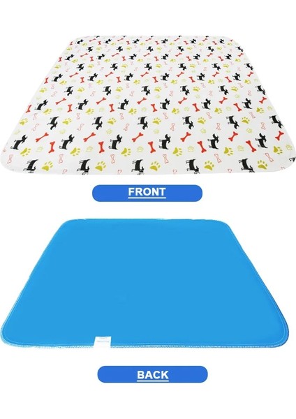 Beyaz-Köpek-Kemik-Paw Stili 70X80CM Z30 Su Geçirmez Yeniden Kullanılabilir Köpek Yatak Paspasları Köpek Idrar Pedi Yavru Işemek Pet Eğitim Için Hızlı Emici Ped Halı Abd Stok (Yurt Dışından)