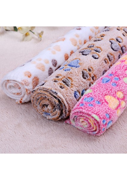 C Stili Xs 20X20CM Yumuşak Pet Battaniye Kış Köpek Kedi Yatak Mat Ayak Baskı Sıcak Yatak Küçük Orta Köpekler Kediler Mercan Polar Yavru Malzemeleri (Yurt Dışından)