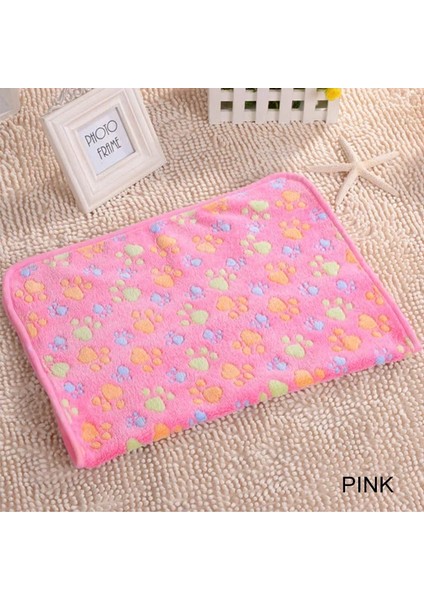Pembe Tarzı 25X25CM Köpek Pençe Havlu Halı Pet Mat Köpek Yatağı Kış Sıcak Kedi Mercan Kadife Havlu Battaniye Uyku Örtüsü Havlu Yastık Evcil Hayvan Malzemeleri (Yurt Dışından)
