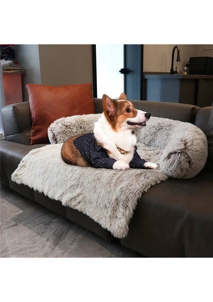 Mavi Stil S Beden Yıkanabilir Pet Kanepe Köpek Yatak Büyük Köpekler Için Sakinleştirici Yatak Ped Battaniye Kış Sıcak Kedi Yatak Mat Kanepeler Araba Zemin Mobilya Koruyucu (Yurt Dışından)