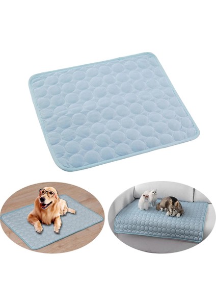 Açık Mavi Tarzı Xs 40X30 cm Yaz Soğutma Matı Pet Pad Köpek Yatakları Paspaslar Mavi Pet Buz Pedi Serin Soğuk Ipek Neme Dayanıklı Soğutucu Yatak Yastık Köpek (Yurt Dışından)
