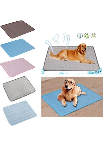 Açık Mavi Tarzı Xs 40X30 cm Yaz Soğutma Matı Pet Pad Köpek Yatakları Paspaslar Mavi Pet Buz Pedi Serin Soğuk Ipek Neme Dayanıklı Soğutucu Yatak Yastık Köpek (Yurt Dışından) indirimleri