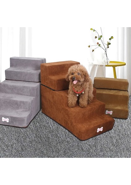 Gri Tarzı 3 Adım 35X30X30CM Köpek Merdivenleri Pet Merdivenler Köpek Evi Için Ayrılabilir Küçük Köpek Kedi Pet Rampa Merdiveni Kaymaz Çıkarılabilir Köpekler Yatak Merdivenleri (Yurt Dışından) fiyatları