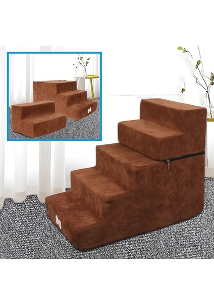 Gri Tarzı 3 Adım 35X30X30CM Köpek Merdivenleri Pet Merdivenler Köpek Evi Için Ayrılabilir Küçük Köpek Kedi Pet Rampa Merdiveni Kaymaz Çıkarılabilir Köpekler Yatak Merdivenleri (Yurt Dışından) indirimleri