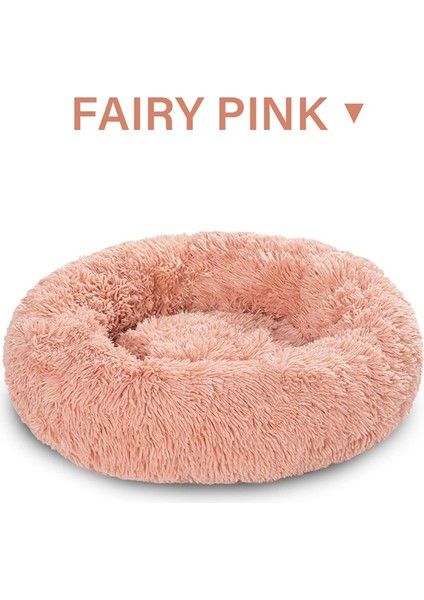 Peri Pembe Tarzı L-70CM Kabarık Köpek Yatağı Xxl Kanepe Sepeti Kral Lüks Köpek Yatakları Eğlenceli Yıkanabilir Çıkarılabilir Köpek Evi Uzun Peluş Açık Büyük Pet Kedi Köpek Yatak Mat (Yurt Dışından)