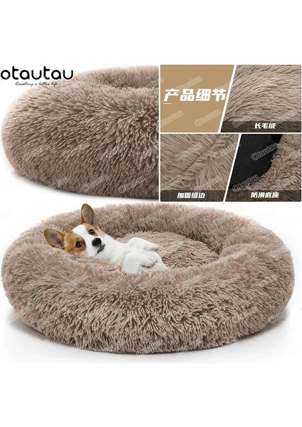 Batik Bordo Tarzı 50CM Yuvarlak Köpek Yatakları Köpek Evleri Kanepe Kanepe Kulübesi Mat Büyük Orta Küçük Kedi Yumuşak Tamamen Kadife Pet Malzemeleri Aksesuarları (Yurt Dışından) modelleri