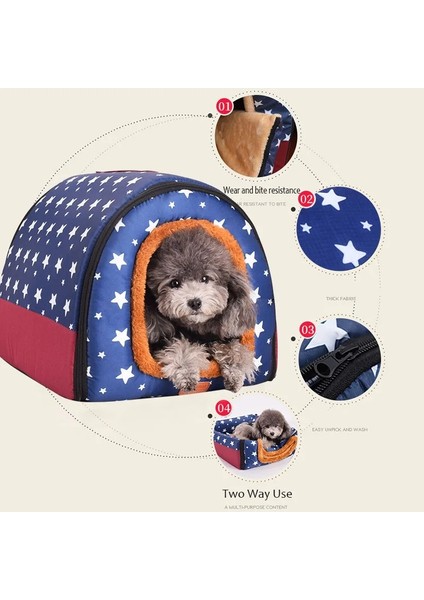 No.4 Tarzı S Beden Yeni Sıcak Köpek Evi Rahat Baskı Yıldız Kulübesi Mat Pet Köpek Katlanabilir Kedi Uyku Yatağı Için Yüksek Li Evcil Hayvan Ürünleri (Yurt Dışından) modelleri