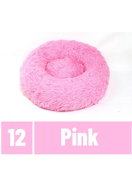 Pembe Tarzı S-50CM Tlny Uzun Peluş Köpek Yatağı Ev Köpek Mat Kış Sıcak Uyku Kediler Yuva Yumuşak Uzun Peluş Köpek Sepeti Pet Yastık Taşınabilir Pet Yatak (Yurt Dışından)
