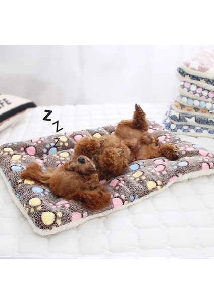 C6 Stili XL69X52CM Pet Battaniye Yumuşak Kalınlaşmış Polar Ped Pazen Yatak Mat Yavru Köpek Kedi Kanepe Yastık Ev Halısı Sıcak Tutmak Uyku Örtüsü (Yurt Dışından) modelleri