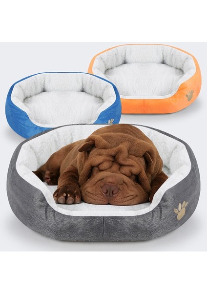 Mavi Stil Pet Köpek Yatağı Kaşmir Isınma Sıcak Köpek Yatak Evi Yumuşak Köpek Şezlong Yuva Köpek Sepetleri Güz Kış Peluş Kulübesi Kedi Yavrusu Malzemeleri (Yurt Dışından) fiyatları