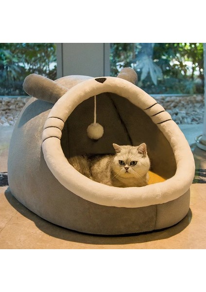 No.4 Tarzı S Beden Kedi Yatağı Kapalı Pet Çadır Sıcak Yumuşak Yastık Novetly Kulübeler Rahat Ev Tüm Mevsim Küçük Orta Köpek Kediler Için Uyku Yatakları Yuva (Yurt Dışından) fiyatları