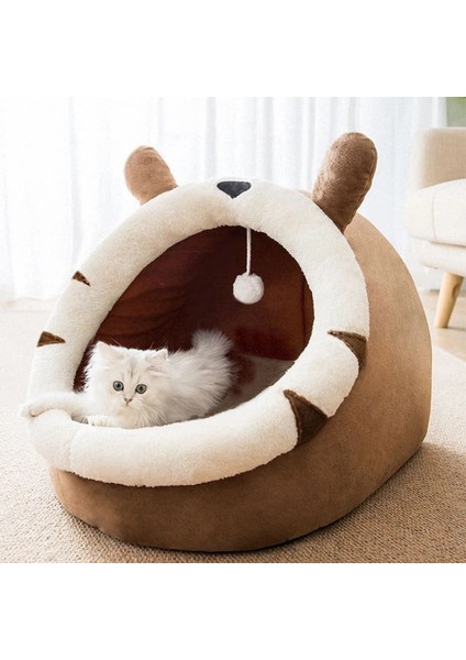 No.4 Tarzı S Beden Kedi Yatağı Kapalı Pet Çadır Sıcak Yumuşak Yastık Novetly Kulübeler Rahat Ev Tüm Mevsim Küçük Orta Köpek Kediler Için Uyku Yatakları Yuva (Yurt Dışından) modelleri