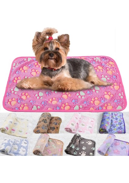 Shanhua Shop Pembe Tarzı Xs 20X20 Sıcak Yatak Yumuşak Pet Battaniye Kış Köpek Yatağı Battaniye Kedi Yatak Mat Küçük Orta Köpekler Kediler Mercan Polar Yavru Malzemeleri (Yurt Dışından)