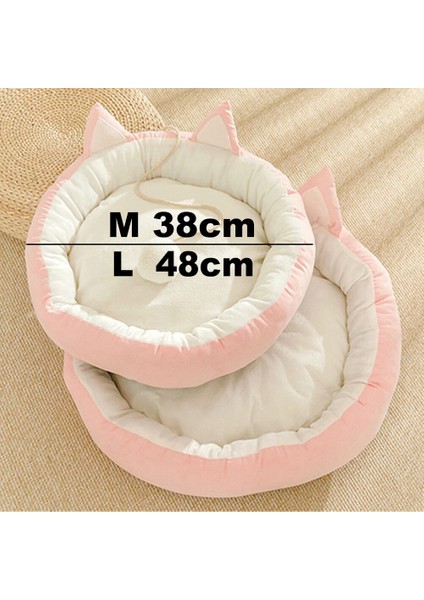 Pembe Beyaz Kedi Yatak Stili M Beden Kedi Yatak Ev Peluş Kedi Paw Yastık Mat Kanepe Kedi Aksesuarları Için Cama Perro Gato Küçük Köpek Yatağı Yavru Yavru Kediler Için Malzemeler (Yurt Dışından)