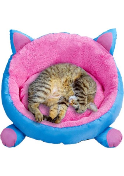 Pembe Beyaz Kedi Yatak Stili M Beden Kedi Yatak Ev Peluş Kedi Paw Yastık Mat Kanepe Kedi Aksesuarları Için Cama Perro Gato Küçük Köpek Yatağı Yavru Yavru Kediler Için Malzemeler (Yurt Dışından) modelleri