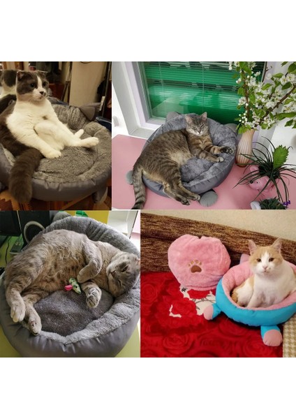 Pembe Beyaz Kedi Yatak Stili M Beden Kedi Yatak Ev Peluş Kedi Paw Yastık Mat Kanepe Kedi Aksesuarları Için Cama Perro Gato Küçük Köpek Yatağı Yavru Yavru Kediler Için Malzemeler (Yurt Dışından) fırsatları