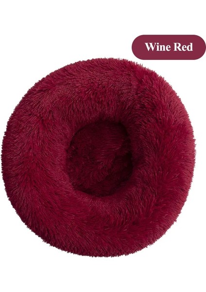Şarap Kırmızısı Stili 40CM Süper Yumuşak Köpek Yatağı Yuvarlak Yıkanabilir Uzun Peluş Kedi Yatak Kanepe Köpek Chihuahua Için Köpek Sepeti Pet Yatak Hondenmand Vıp Link (Yurt Dışından)