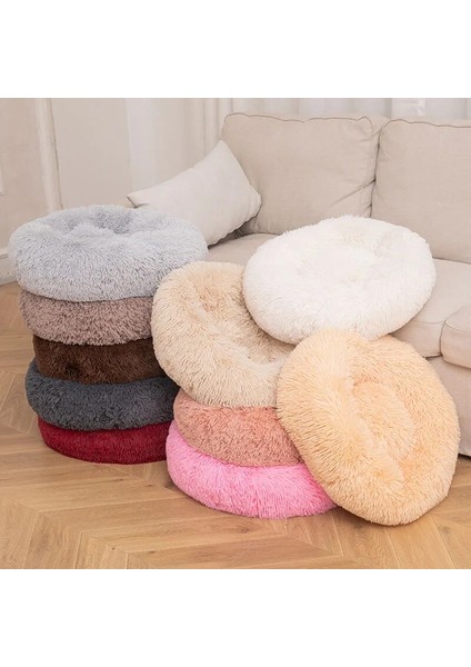 Şarap Kırmızısı Stili 40CM Süper Yumuşak Köpek Yatağı Yuvarlak Yıkanabilir Uzun Peluş Kedi Yatak Kanepe Köpek Chihuahua Için Köpek Sepeti Pet Yatak Hondenmand Vıp Link (Yurt Dışından) modelleri
