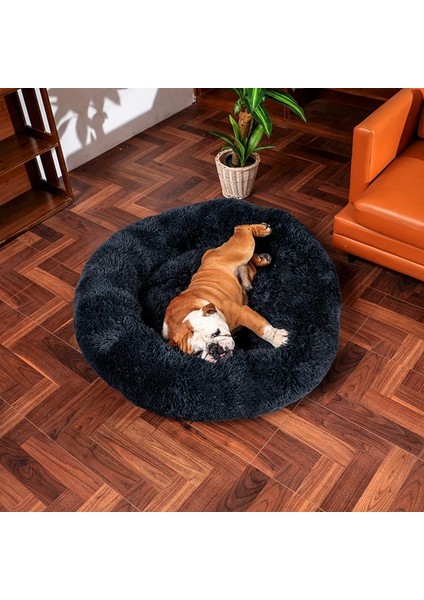 Açık Gri Tarzı S ÇAPI40CM Kalın Cutton Yuvarlak Köpek Yatağı Süper Yumuşak Uzun Peluş Pet Kedi Mat Köpekler Için Yuva Yastık Yatak Kış Sıcak Evcil Hayvan Kanepe Köpek Kulübesi (Yurt Dışından) fırsatları