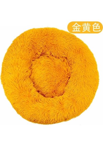 No.17 Stili 50CM cm Büyük Yuvarlak Mercan Polar Yumuşak Uzun Peluş Pet Paspaslar Köpek Yatağı Ev Hayvanları Kedi Mat Kanepe Chihuahua Labrador Pet Malzemeleri (Yurt Dışından)