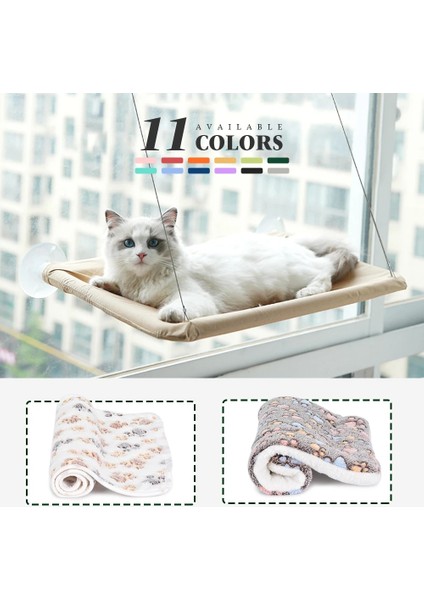 Gri Tarzı Mat A ile Kedi Yatağı Kedi Evi Hamak Pencere Yatak Kediler Için Yastık Asılı Pencere Yatak Battaniye ile Ev Pet Nesk Malzemeleri Köpek Mat Uyku Aksesuarları (Yurt Dışından) fiyatları