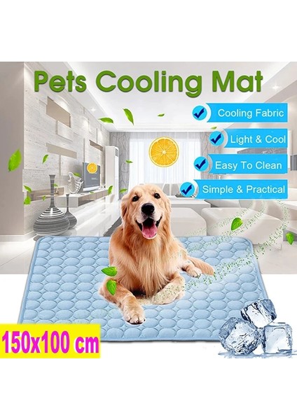 Mavi Stil Xl 100X70 cm Köpek Mat Soğutma Yaz Ped Mat Köpekler Için Kedi Battaniye Kanepe Nefes Alabilir Pet Köpek Yatağı Yaz Yıkanabilir Küçük Orta Büyük Köpekler Için Araba (Yurt Dışından) fiyatları